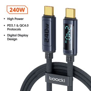 240W USB-C to USB-C Cable PD 3.1 with Digital Display